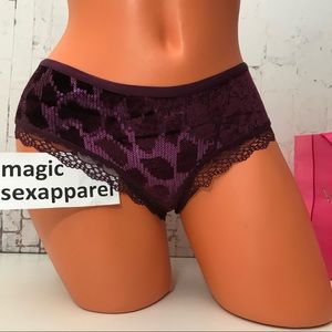 VS S M L VERY SEXY SEQUIN VELVET CHEEKY PANTY